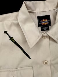 Image 3 of Medieval Dickies Cropped Button Down- Medium 1