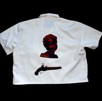 Image 1 of Medieval Dickies Cropped Button Down- Medium 2