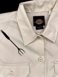 Image 3 of Medieval Dickies Cropped Button Down- Medium 2