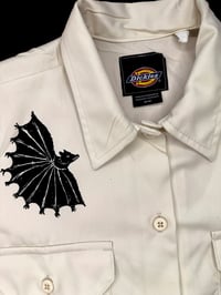 Image 2 of Medieval Dickies Cropped Button Down- Medium 3