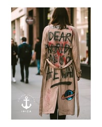 Image 1 of Dear world  ¥ unisex ¥ upCyclinG viLLaGe punK¥IbiZa ¥TrenChcoaT¥ festival