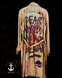 Image 3 of Dear world  ¥ unisex ¥ upCyclinG viLLaGe punK¥IbiZa ¥TrenChcoaT¥ festival
