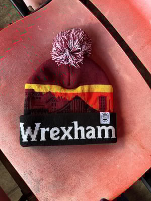 Image of Wrexham Wrecsam Skyline Bobble Hat 