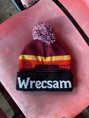 Image of Wrexham Wrecsam Skyline Bobble Hat 