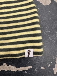 Image 3 of STRIPED  STUDDED LOGO BEANIE