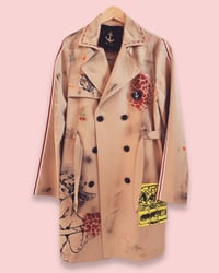 Image 2 of Emoji  ¥ unisex ¥ upCyclinG viLLaGe punK¥IbiZa ¥TrenChcoaT¥ festival