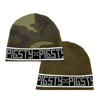 Image 1 of REVERSIBLE  STUDDED LOGO BEANIE