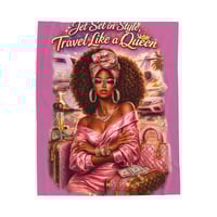 Image 1 of Jet Set Queen Luxury Throw Blanket