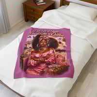 Image 9 of Jet Set Queen Luxury Throw Blanket