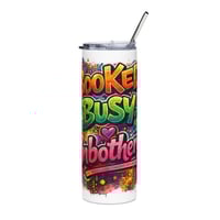 Image 1 of Booked. Busy. Unbothered  20oz Stainless Steel Travel Tumbler