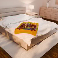 Image 10 of Covered by the Blood Faith Velveteen Plush Blanket