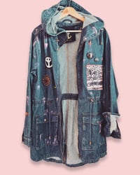 Image 2 of DENIM ¥ unisex ¥ upCyclinG viLLaGe punK¥IbiZa ¥jacket¥ festival