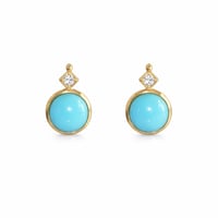 Image 1 of Art Deco Turquoise Earring