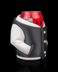 Image 2 of 3D Printed Varsity Jacket Can Holder – 3D Drink Cooler Gift