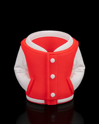 Image 4 of 3D Printed Varsity Jacket Can Holder – 3D Drink Cooler Gift
