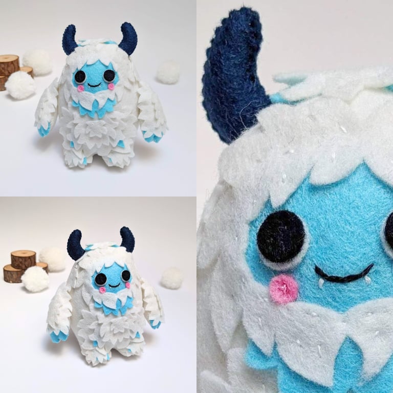 Adorable Yeti Soft Sculpture