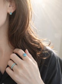 Image 3 of Art Deco Turquoise Earring