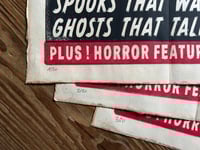 Image 4 of Dr Stromberg's Ghost Show Linocut Print (3 colors edition) FREE SHIPPING