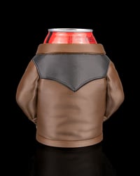 Image 3 of 3D Printed Suede Jacket Can Holder – 3D Drink Cooler Gift