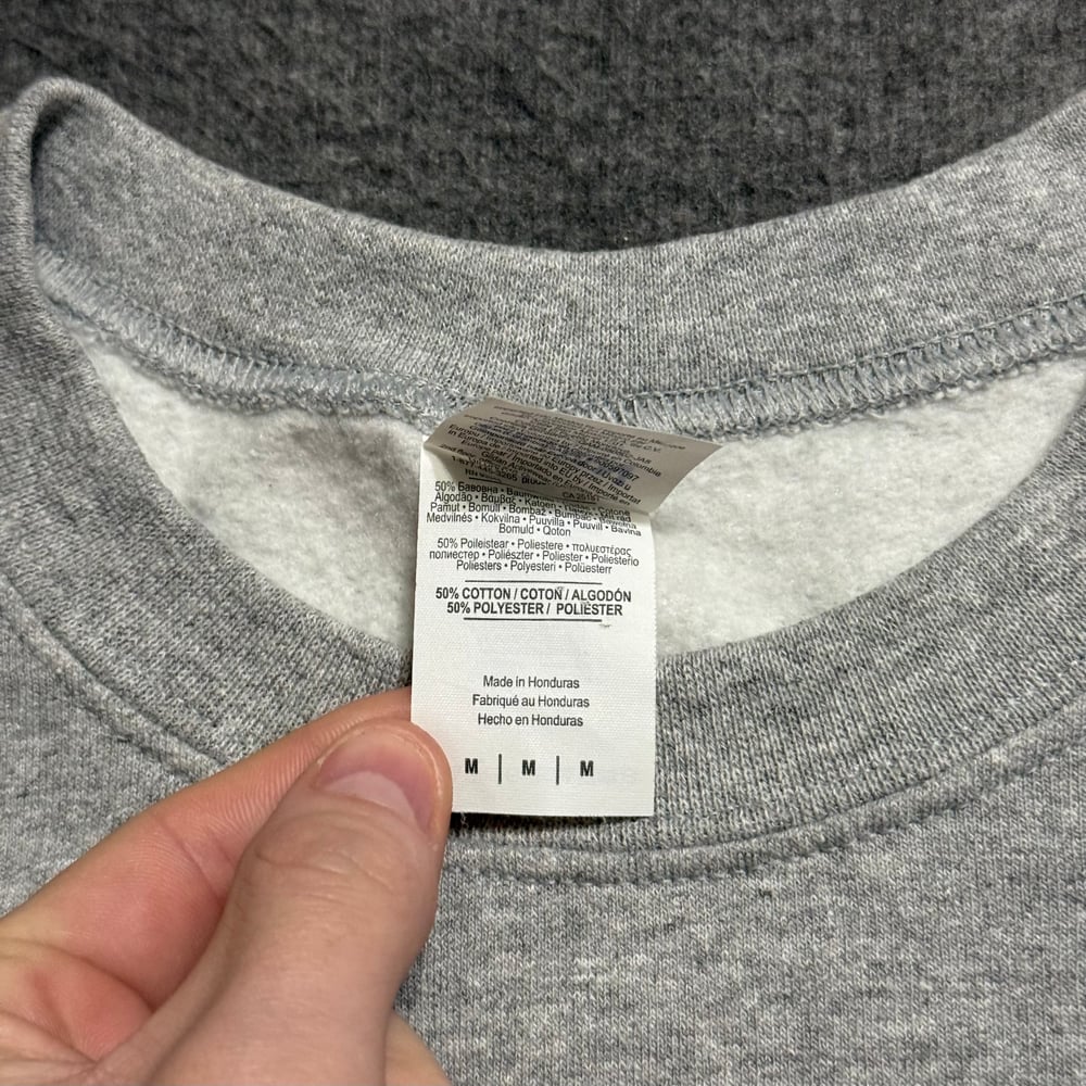 Image of 2000s Cat Book Humor Graphic Crewneck Sweatshirt