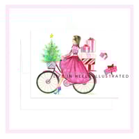 Image 1 of HOLIDAY BIKE DELIVERY CHRISTMAS HOLIDAY CARD