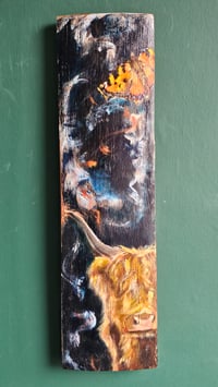 Image 1 of 'Midnight wanderers' Coo & Tortoiseshell butterfly Scottish Stave Art