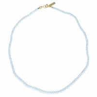 Image 1 of Celestial Aquamarine Bead Choker Necklace