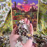 Image 2 of The Great Wizard City - limited edition 1000 piece fine art puzzle 