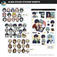 Image 2 of ALNST | Chibi Portraits | Alien Stage ✦ Transparent Sticker Sheets
