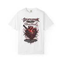 Image 1 of Splatterpunk with a Heartbeat 100% Spun Cotton Tee
