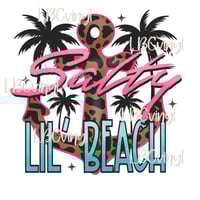 Salty Lil Beach DTF PNG Download