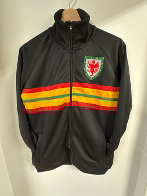 Image of SO58 X CYMRU Vintage Track Top in Black 