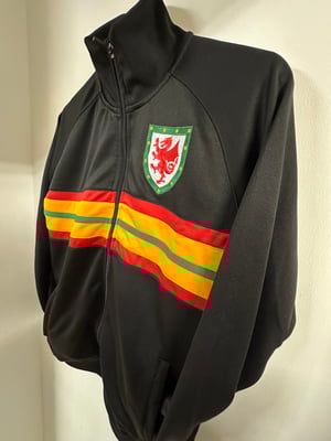 Image of SO58 X CYMRU Vintage Track Top in Black 