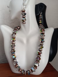 Image 4 of SWAROVSKI VITRAIL BICONE BEADS WITH PRECIOSA RONDELLES
