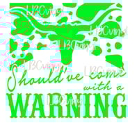 Image 3 of BUNDLE Come with a Warning DTF PNG Download