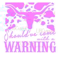 Image 4 of BUNDLE Come with a Warning DTF PNG Download
