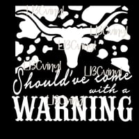 Image 6 of BUNDLE Come with a Warning DTF PNG Download