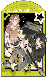 Image 2 of MDF Standee: Green Yuri