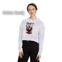 Image 2 of Splatterpunk with a Heartbeat Women's Cropped Hoodie 