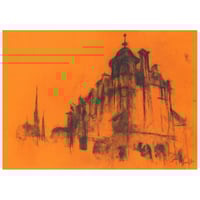 Image 1 of Caledonian Mansions, Great Western Road - Charcoal on Paper 