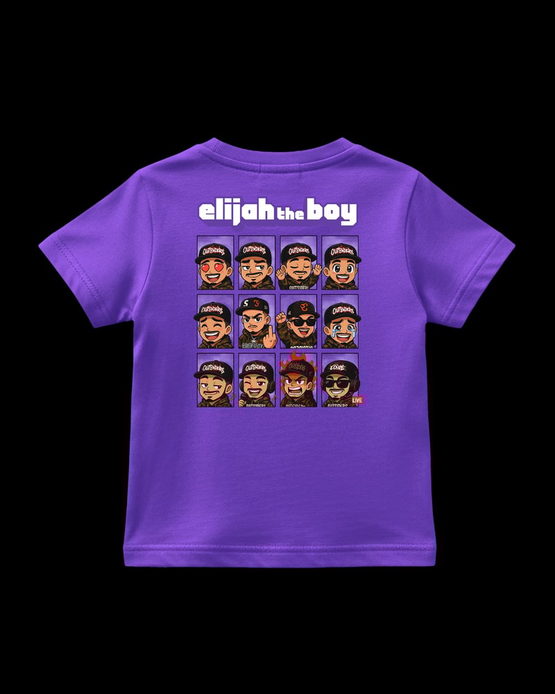 Image of Kids Twitch Emote Tee (Purple)