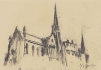 Image 2 of The Stand (the Former Lansdowne Parish Church, Kelvinbridge) - Charcoal on Paper 