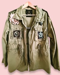 Image 3 of Bowie¥ viLLaGe punK ¥ IbiZa ¥ PARKA ¥ JaCket ¥ upCycliNg ¥ festiValVibe ¥ 