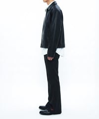 Image 3 of PINSTRIPE FLARE LEG TROUSERS (PRESALE)