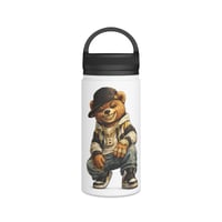 Image 1 of Hip Hop Teddy Bear Stainless Steel Water Bottle