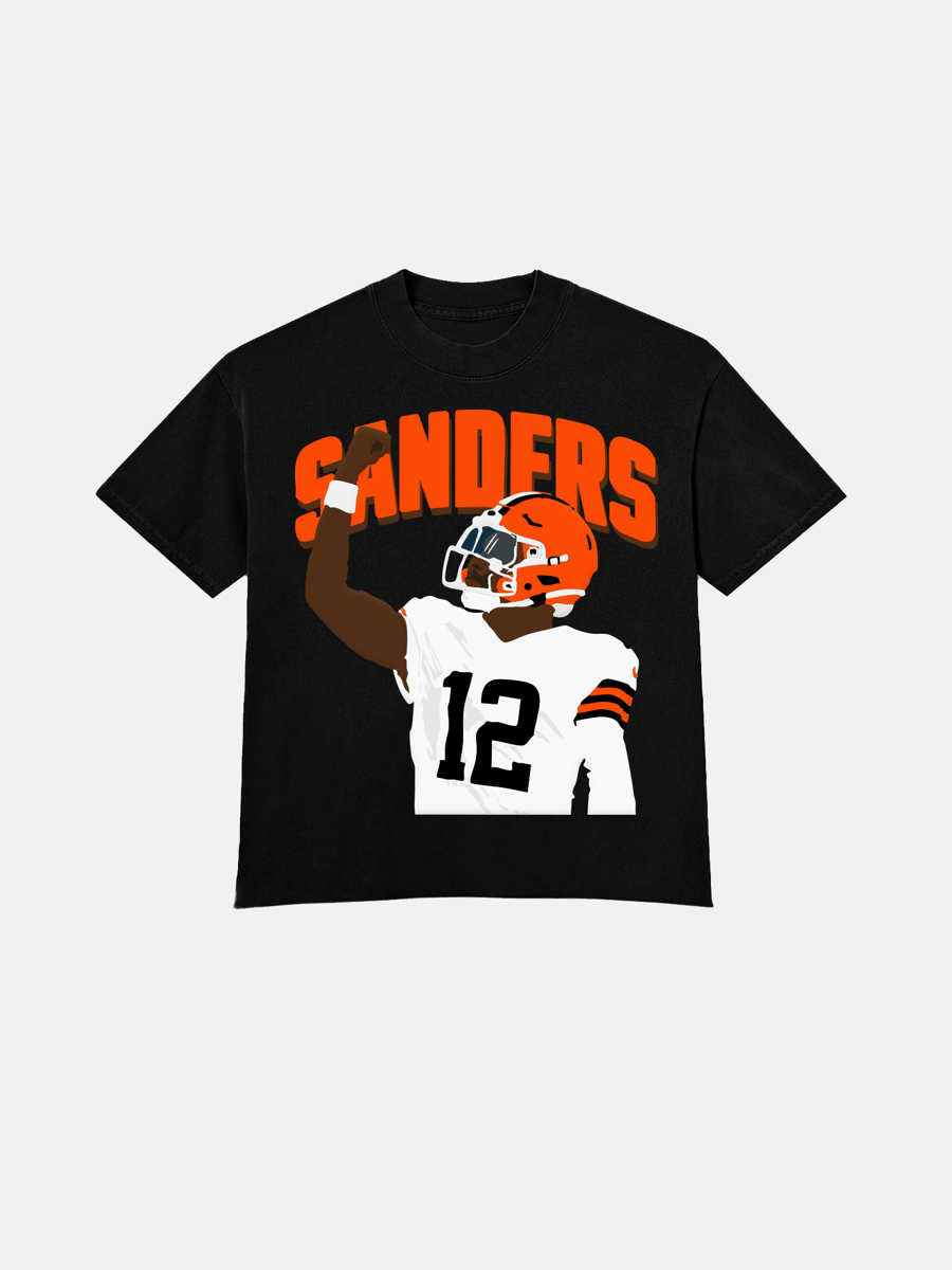 Image of GIRLS ARE DRUGS®  "SHEDEUR SANDERS" TEE - BLACK