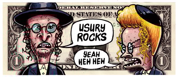 Image of Real Dollar Original. Usury Rocks.