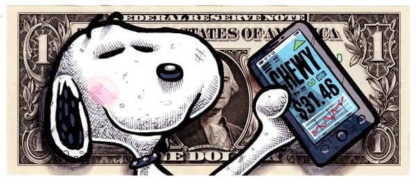 Image of Real Dollar Original. Snoopy Snacks.