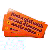 Image 2 of Divorced Uncle Vibes Sticker