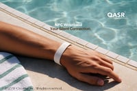 Image 3 of QASR® NFC Silicone Wristband – Waterproof, Adjustable